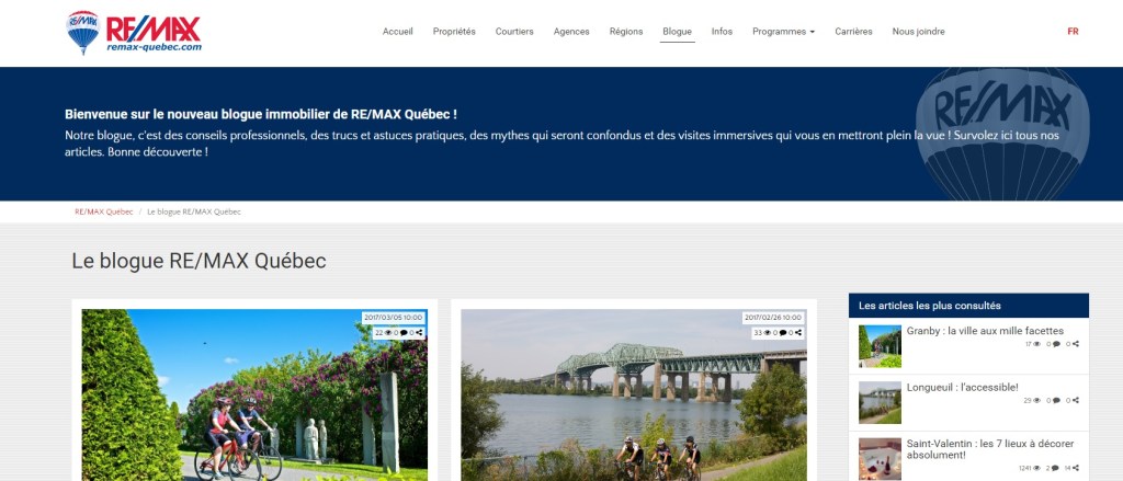 Blogue immobilier de RE/MAX&nbsp;Québec